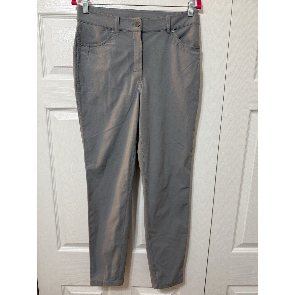 Lululemon Light Gray Stretch High-Rise Pants Size 8